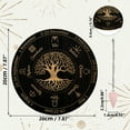 thumbnail image 2 of 1Set Pendulum Board Set Wooden Dowsing Divination Board Metaphysical Message Board with Crystal Pendulum Necklace of Life & Wheel of the Year, 2 of 7