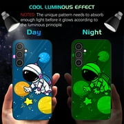 BENTOBEN Samsung S23 FE Case Magnetic Case, 6.4" Glow in the Dark Stylish Astronaut Luminous Lightweight Shockproof Protective Case for Samsung Galaxy S23 FE 5G