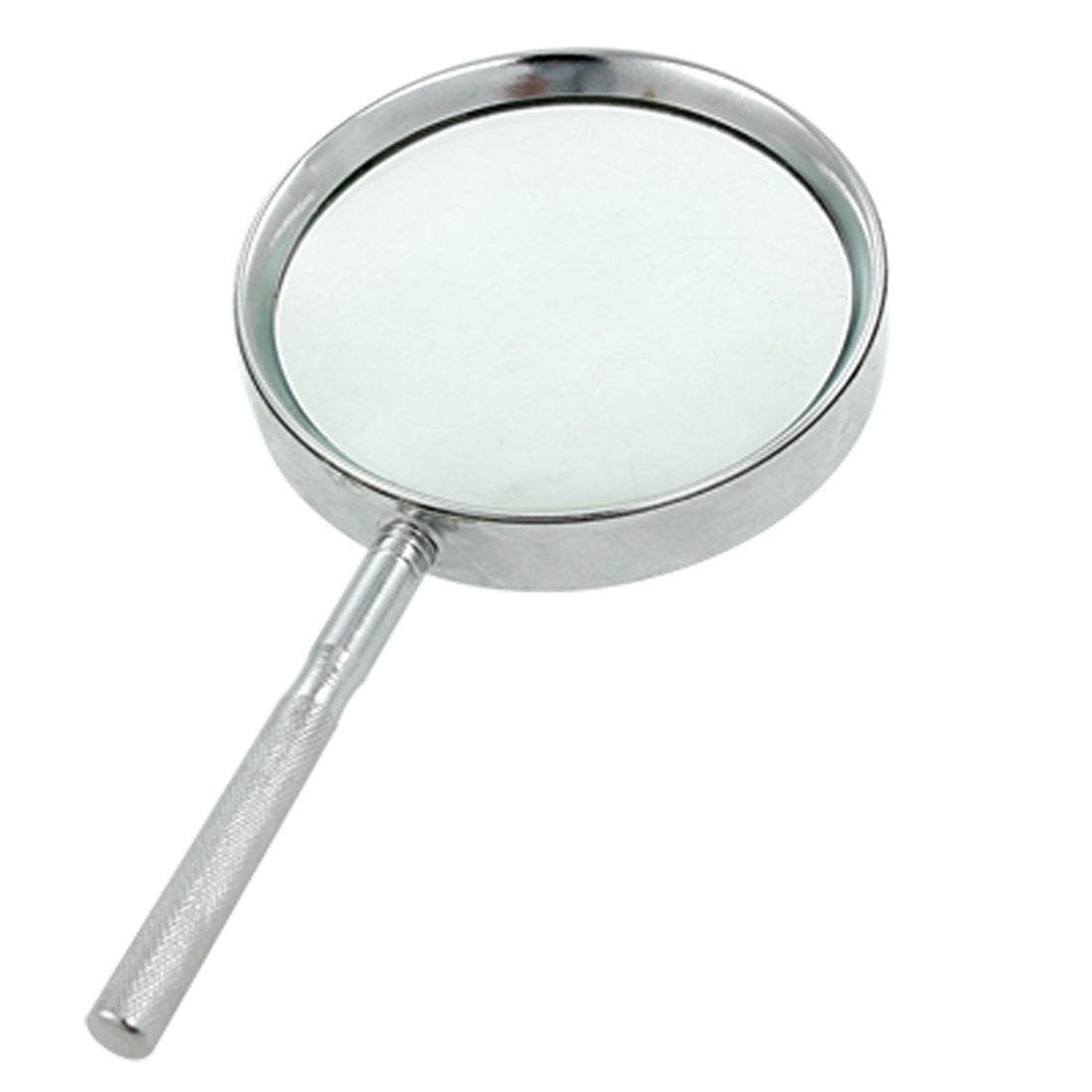 Unique Bargains Metal Frame Silver Tone Nonslip Grip 4X Magnifying