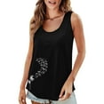 thumbnail image 1 of Ploknplq Tank Tops,Going Out Tops,Camisole Tops for Women,2025 Popular Round Neck Short Sleeved 2D Printed Casual Loose Versatile Vest Suspender,Slim-fit Tank,Basic Tank Tops for Women Black 2 S, 1 of 6