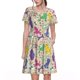 thumbnail image 1 of Easygdp Colorful Poodle Dog para Vestido Transpirable de Mujer, Vestido Suelto de Manga Corta con Pliegues y Bolsillos para el Verano, 1 of 6