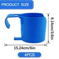 thumbnail image 3 of Aoyunhp 4Pcs Pool Cup Holders for Above Ground Pools,Above Ground Pool Accessories PP Plastic Cup Holder,No Drilling Pool Accessories for Drinks Soda Sunscreen,Blue,3.6"x6", 3 of 5