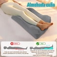 thumbnail image 3 of 2 In 1 Cojín Descansa Piernas, Memory Foam Almohada Larga, Almohada de Cuña, Almohada elevación de piernas y disminución de pies hinchados, para dormir con las piernas elevadas, 3 of 7