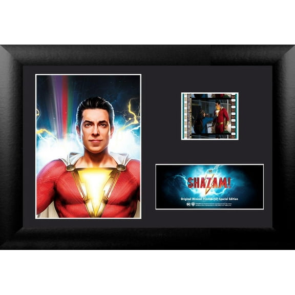Shazam (Billy Batson) Minicell FilmCells Framed Desktop Presentation