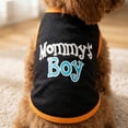 thumbnail image 4 of Dog Shirts for Large Dogs – Blue Sleeveless Puppy Clothes – Lightweight and Breathable Dog Apparel – Boy Dogs Clothes - Stretchy Mommy’s Boy Pet Shirt for Frenchie, Dachshund, Yorkie(S,Blue), 4 of 4