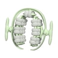 thumbnail image 1 of Rodillo de masaje de 40 ruedas, rodillo para piernas, portátil, de mano, con abrazadera para piernas, práctico para fascia Verde claro, 1 of 8