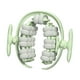 thumbnail image 1 of Rodillo de masaje de 40 ruedas, rodillo para piernas, portátil, de mano, con abrazadera para piernas, práctico para fascia Verde claro, 1 of 8