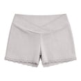 thumbnail image 4 of Crunowin Women's Maternity Shorts, Loose & Breathable Elastic Waist Ice Silk Pajama Shorts Gray M, 4 of 6