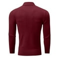 thumbnail image 5 of SUYIDA Men's Knit Pullover Sweater,Arrival Sweater: Half High Neck Casual Solid Color Knit Layer, 5 of 6