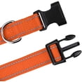 thumbnail image 4 of 2 collares negros para perros, ajustables, de nailon reflectante, estilo clásico, adecuados para perros medianos (M), 2,5 cm de ancho., 4 of 5