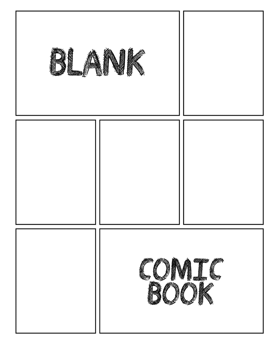 Blank Comic Book White Cover Draw Your Own Comics A