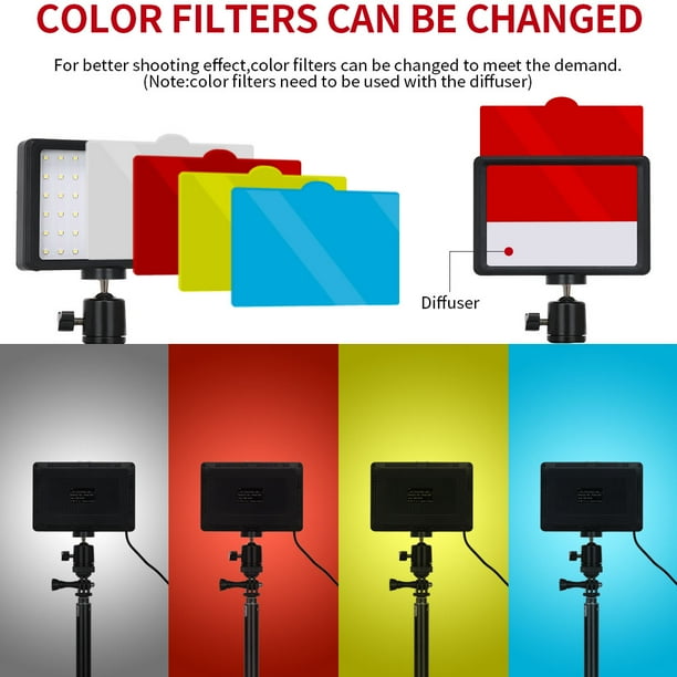 Luz Para Grabar Videos Ci-Fotto LED Video Light 2-Pack, 5600K