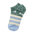 thumbnail image 4 of INSPIRE CHIC Women's Low Cut Ankle Length Stripes Stars Pattern Socks Assorted Color women shoe 4-8, 4 of 6