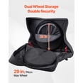 thumbnail image 4 of VEVOR Bike Travel Bag, Road Bike Bag Road Bicycle Storage Carry with TSA Lock & Dual Zipper, Black Bicycle Case Wheelbase 37-42 in for Air Travel, Outdoor Use, Airplane, Car, Train, Subway Transport, 4 of 9