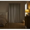 thumbnail image 3 of SUNSHIELD ESSENTIALS Bellamy 100% Blackout Curtains for Living Room, Bedroom and Nurseries, 50” x 84”, Linen, 3 of 7