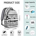 thumbnail image 6 of Bohemian Ethnic College Backpack - Anti-Scratch Fabric & Padded Straps | Comfortable Carry, 6 of 6