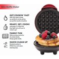 thumbnail image 3 of Mini Waffle Maker Non-stick Electric Panini Pancakes Quick Breakfast Lunch Snacks Mini, 3 of 4