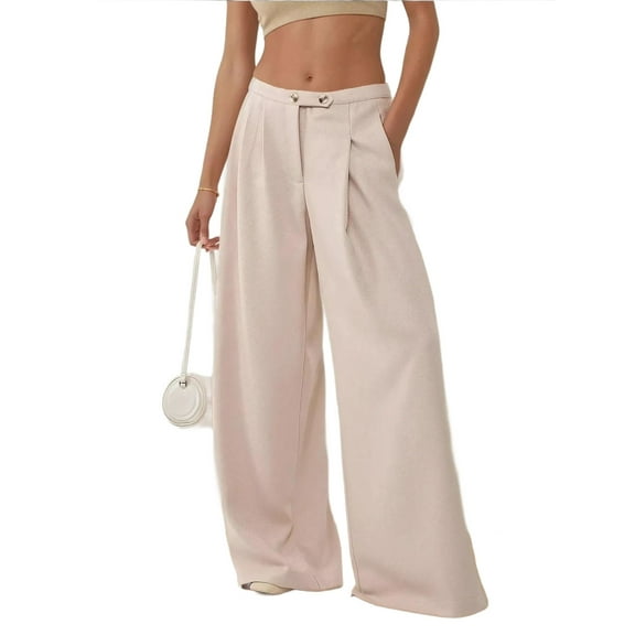 High Waist Wide Leg Relaxed Pants