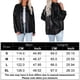 thumbnail image 2 of Chaqueta tipo camisa de cuero sintético para mujer, abrigo largo con botones, ropa de calle de otoño Ygjytge Negro T XL para Mujer, 2 of 6