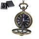 thumbnail image 1 of Reloj de bolsillo vintage, reloj de bolsillo de cuarzo con timón de cadena, reloj de bolsillo con números romanos, reloj de bolsillo antiguo para hombres, mujeres, papá, fiesta de cumpleaños, 1 of 5