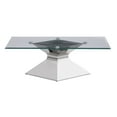 thumbnail image 3 of Jenny Glass Top Stainless Steel Coffee Table Chrome, 3 of 6
