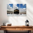 thumbnail image 2 of Elephant Stock Great Mosque Of Mecca Wall Art - Horizontal Multi Panel Canvas - Living Room Wall Decor - Religion And Spirituality Multi Panel - Black And Gray Decor - 23" x 14", 2 of 4