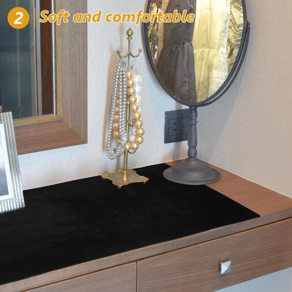 OUNONA Tabletop Vanity Mat Desktop Vanity Mat Cosmetic Mat Bedroom Makeup Mat Countertop Vanity Mat Bathroom Vanity Mat Workbench Table Mat