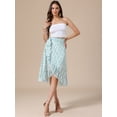 thumbnail image 4 of DARING DIVA Women's Hem Beach Ruffle Skirts Small Green, 4 of 6