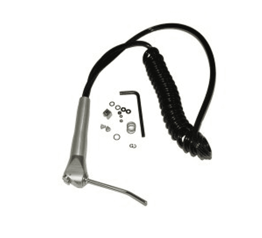 DCI Dental Syringe Kit Standard,QuickClean, Air/Water w/Black Coiled