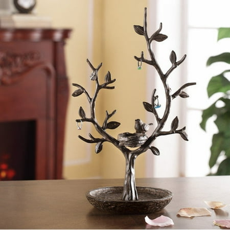 SPI Home Nest Bird and Twig Tree Jewelry Stand