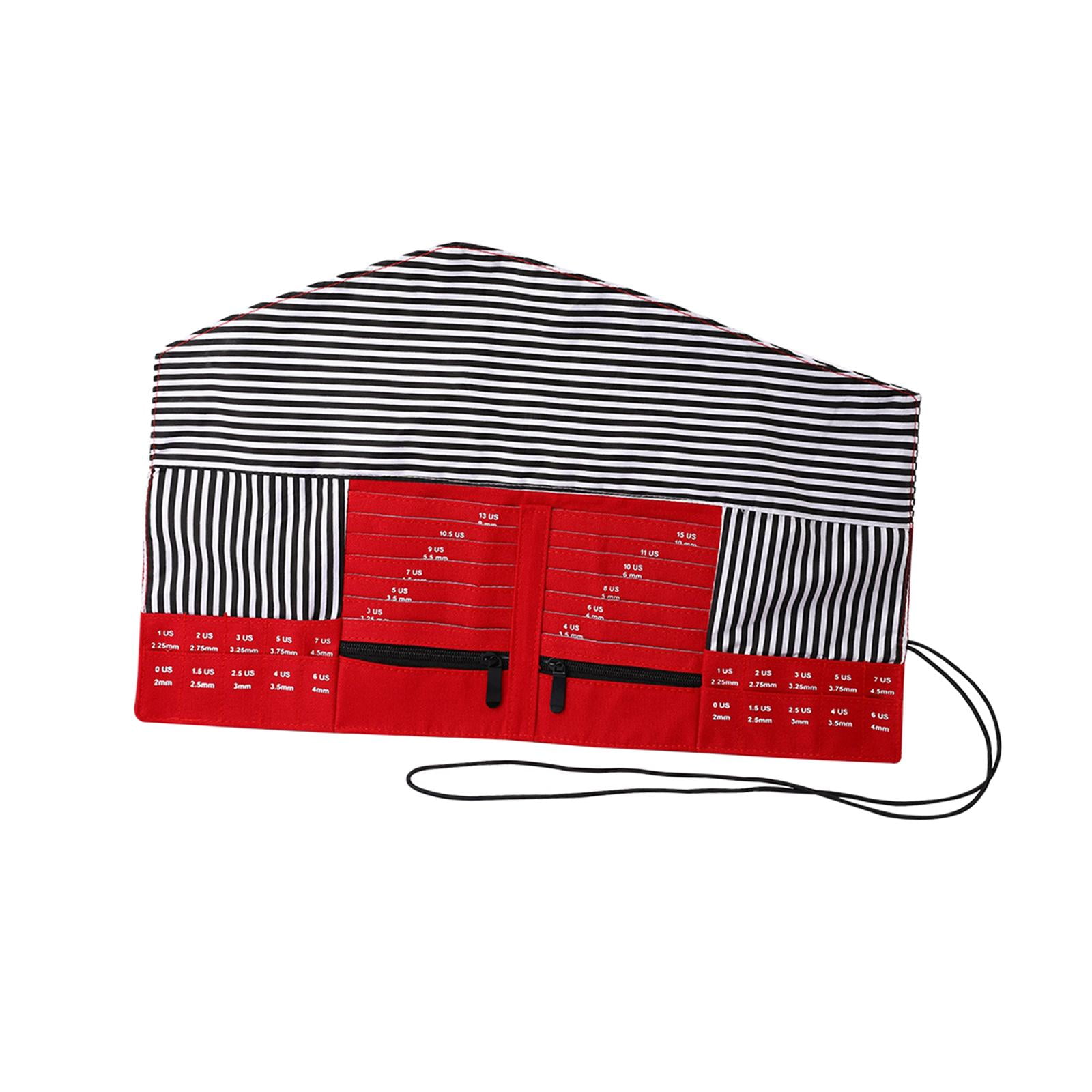 Knitting Holder Case Durable Portable Crafts Organizer Multifunction Practical Yarn Bag for Crochet Sewing Knitting Red