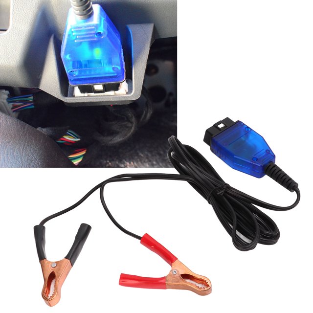 Emergency Power Supply Cable, Flexible Wearproof Car 6.5ft Long Cable Car Memory Data Saver for Vehicle