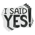 thumbnail image 1 of Ambesonne Saying Place Mats Set of 4, I Said Yes Words, Standard Size, Black and White, 1 of 6