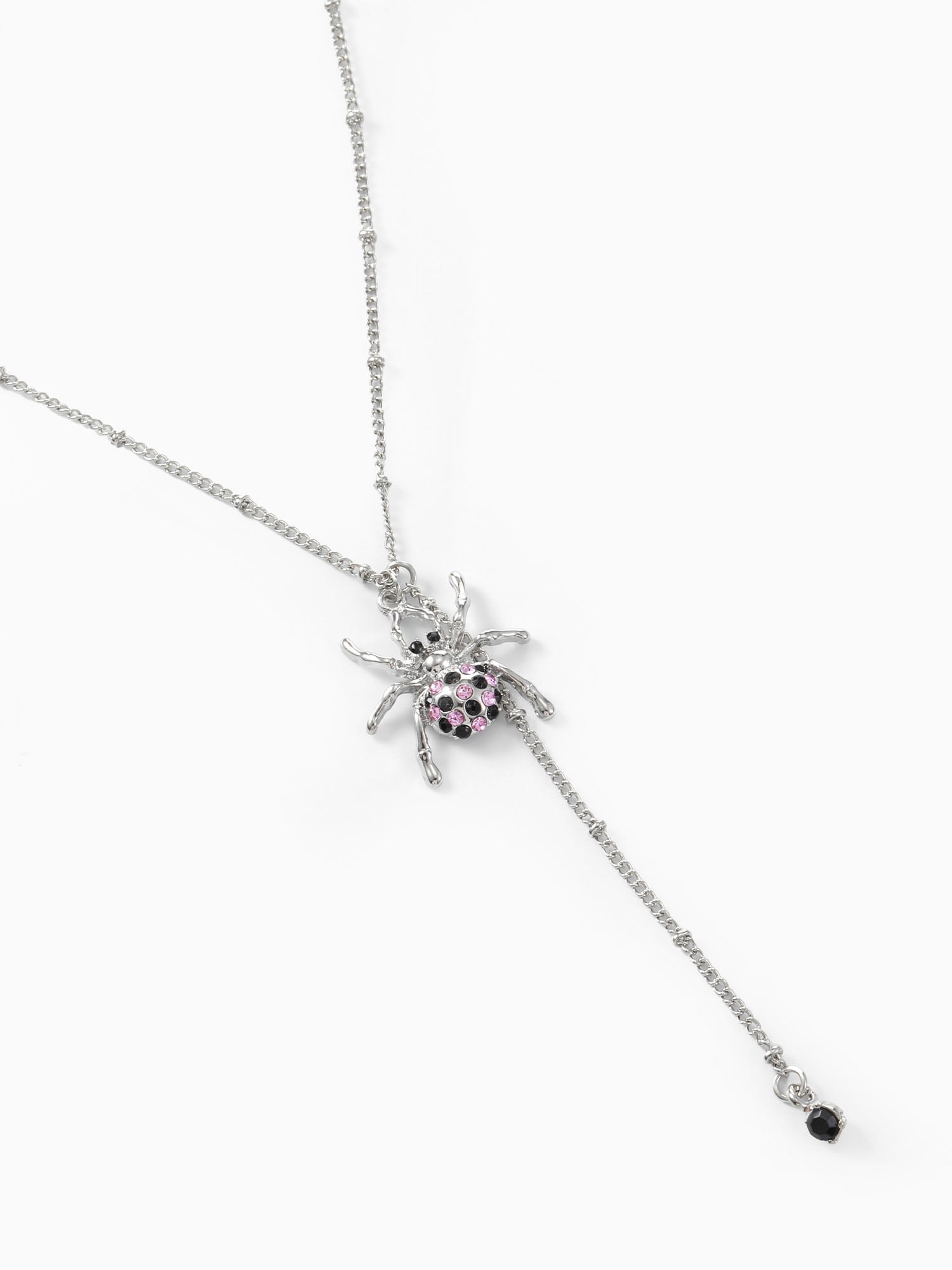 Way to Celebrate Spider Halloween Silver Pendant Necklace, 1 Piece
