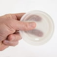 thumbnail image 3 of Genuine Joe Vented Hot Cup Lid Polystyrene - 50 Lids/Pack - 1000 / Carton - White, 3 of 7