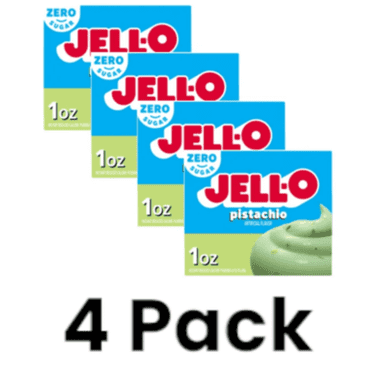 Jell-O Sugar Free Instant Pudding  Pie Filling, Pistachio, 1 Ounce Pack of 4-6636622652