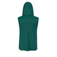 thumbnail image 6 of Xfvqtps Mens Sleeveless Tops with Face Neck Mask Hoodie Pullover Cooling Sun Protection Solid Color Breathable Lightweight Summer Shirts Green-01, 6 of 8