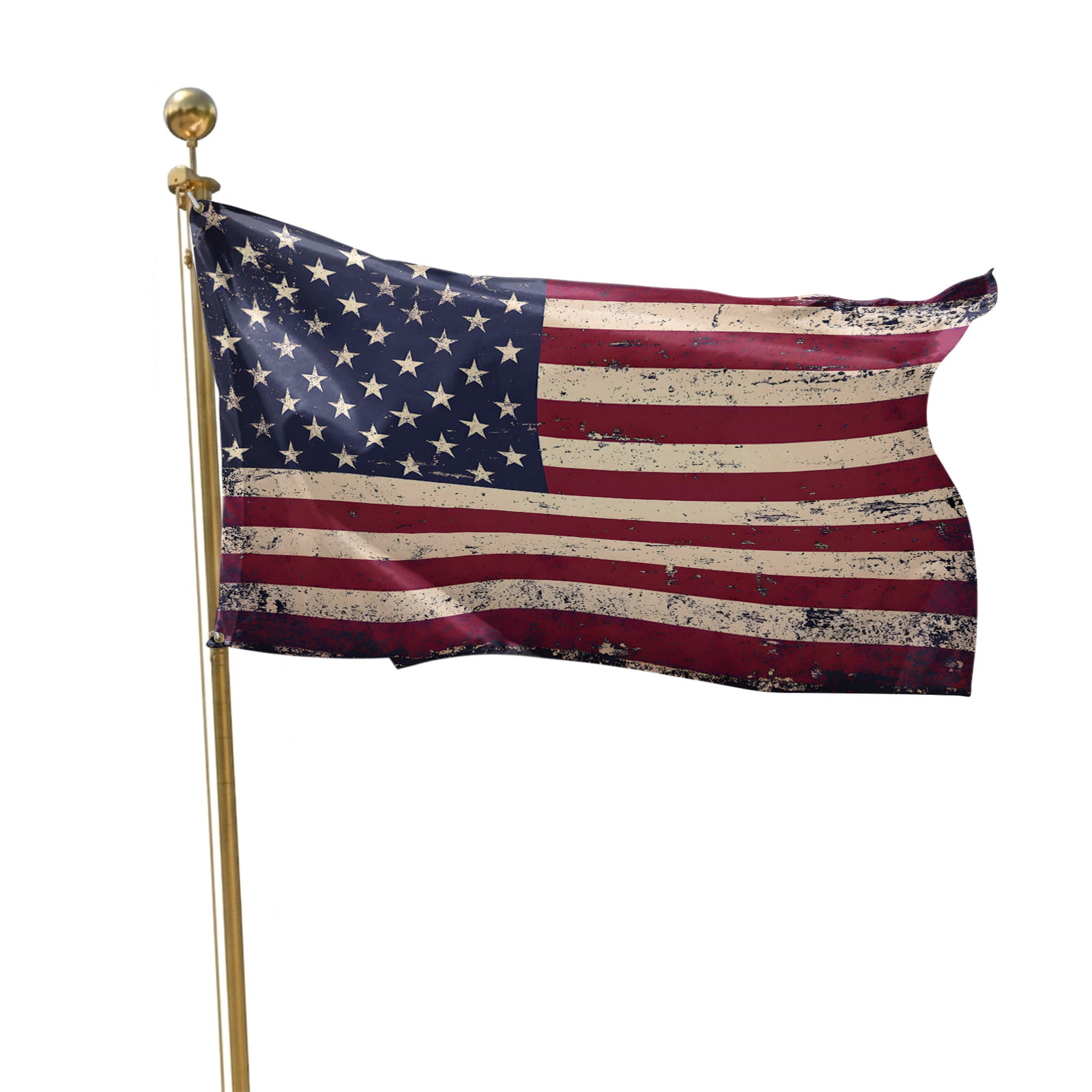 4th of July Flags for Outside 3x5 ft Retro USA Flag Outdoor Flags Double Sided Grommets House Banner Freedom Patio Yard Flag for Outdoor Party Porch Garden Independence Day Decor