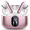 Deep pink gold, variant on Wireless Earbuds, Bluetooth 5.4 Headphones Bass Stereo, Ear Buds with Noise Cancelling Mic, LED Display in Ear Earphones Clear Calls, IP7 Waterproof Bluetooth Earbuds for Phones/Sports/Laptop, Black