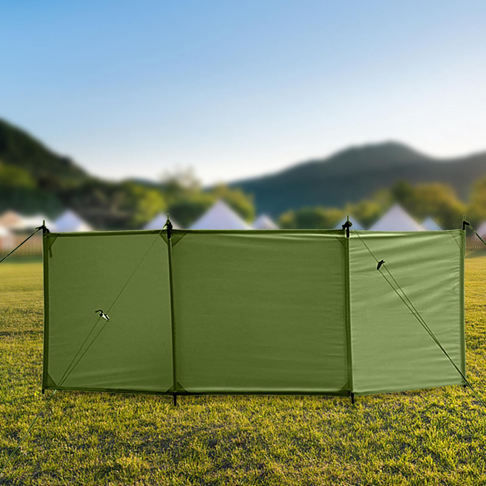 Wswqop Foldable Gas Stove Windshield Lightweight Wind Protection Canvas Outdoor Cooking Rectangle 25cmx7cm