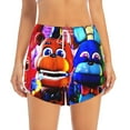 thumbnail image 4 of Lsque Five Nights At Freddy'S Printed Women's Running Shorts with Liner Pockets,Elastic Quick Dry Workout Athletic Gym Yoga Shorts,Womens High Waist Shorts-Large, 4 of 9