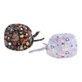thumbnail image 5 of 2 Piezas Para Mujer Para Hombre, Gorra Médica A Prueba De Polvo, Gorro De Quimioterapia, Gorro De , Envoltura Para Cabeza Morado cro + Soledad Gorro médico ajustable unisex, 5 of 5