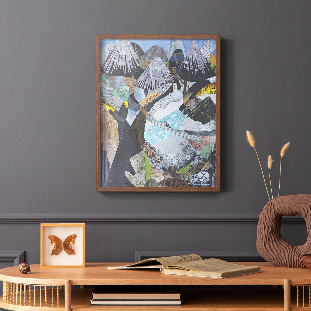 Arizona Highways Framed Print in Brown Solid Wood Framed Print No Nail Hanging