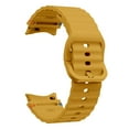 thumbnail image 3 of Compatible with Samsung Watch 7 6 5 4 Bands/Galaxy Watch 7 6 5 4 Band/Samsung Galaxy Watch 7 6 5 4 Bands 40mm 44mm, 20mm Soft Silicone Sport Band Replacement for Galaxy FE Band Women Men, Yellow, 3 of 6