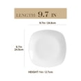 thumbnail image 3 of MALACASA, Series Elisa, 6-Piece Porcelain Dinner Plate Dinnerware Set, Ivory White Dinner Set, 9.75", 3 of 8