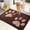 Brown, variant on Dog Door Mats for Muddy Shoes and Paws, Non Slip Low-Profile Washable Indoor Doormats, Absorbent Dirt Trapper Entryway Rugs,16"x24" Burgundy Red