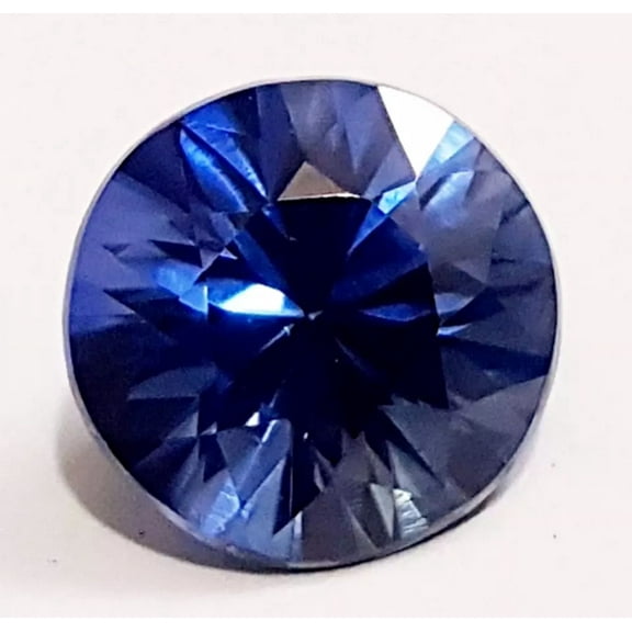 Certified 3.80 Ct Natural Blue Sapphire Precious Round Shape Ring Size gemstone