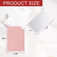 thumbnail image 2 of Espejo de bolsillo Uxcell de acero inoxidable irrompible, espejo compacto de maquillaje con funda de cuero PU (Rosa, 2.5 x 3.66"), 2 of 7