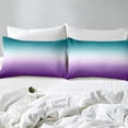 thumbnail image 4 of Erosebridal Ensemble de Literie Ombré Vert Violet Turquoise Taille Simple, 4 of 4