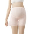 thumbnail image 2 of Xmarks Women's Maternity Postpartum Underwear Cotton Seamless High Waist Lace String Boy Shorts Panties, 2 of 9